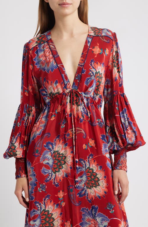 Farm Rio Luang Long Sleeve Maxi Dress