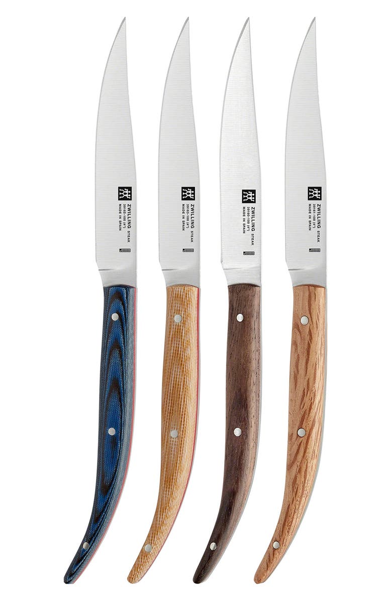 ZWILLING Toro 4-Piece Steak Knife Set, Main, color, Black/ Stainless Steel