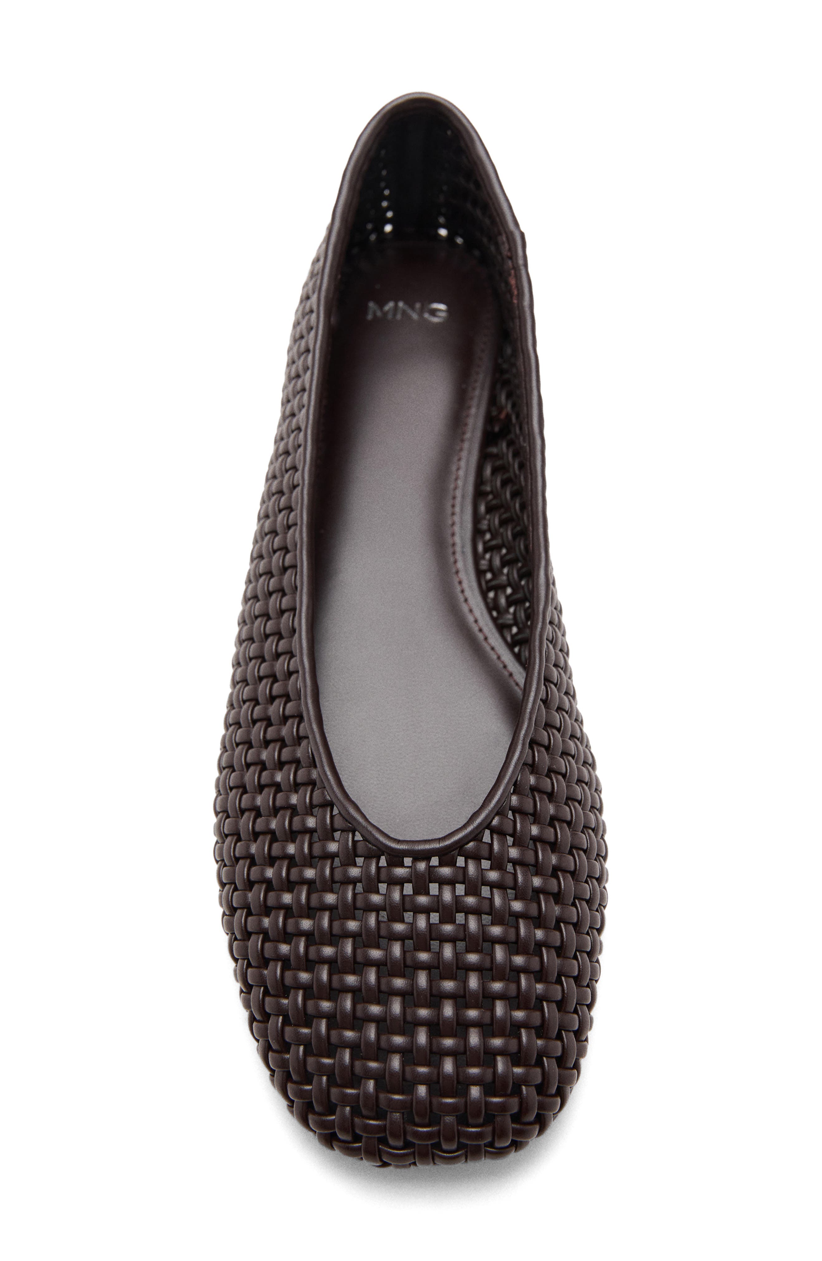 MANGO Braided Ballet Flat, Alternate, color, 
