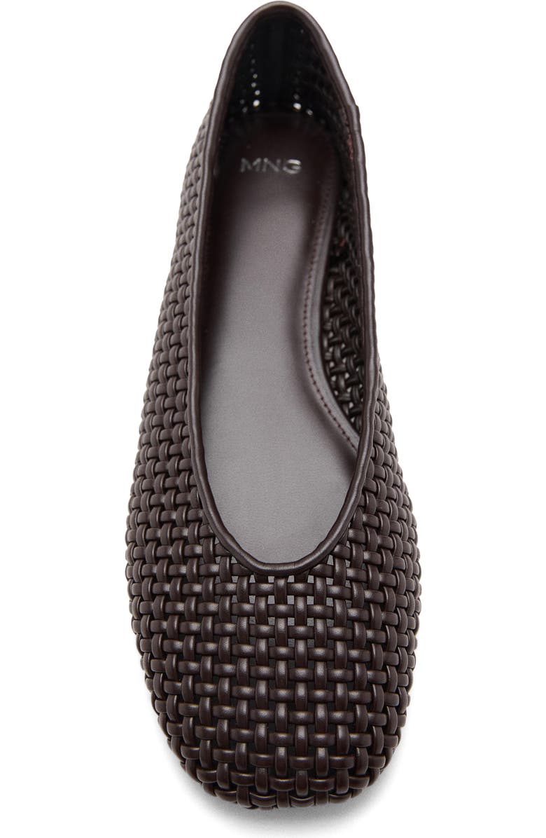 MANGO Braided Ballet Flat, Alternate, color,