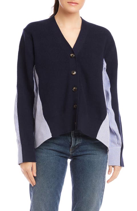 Celine Mixed Media Cardigan