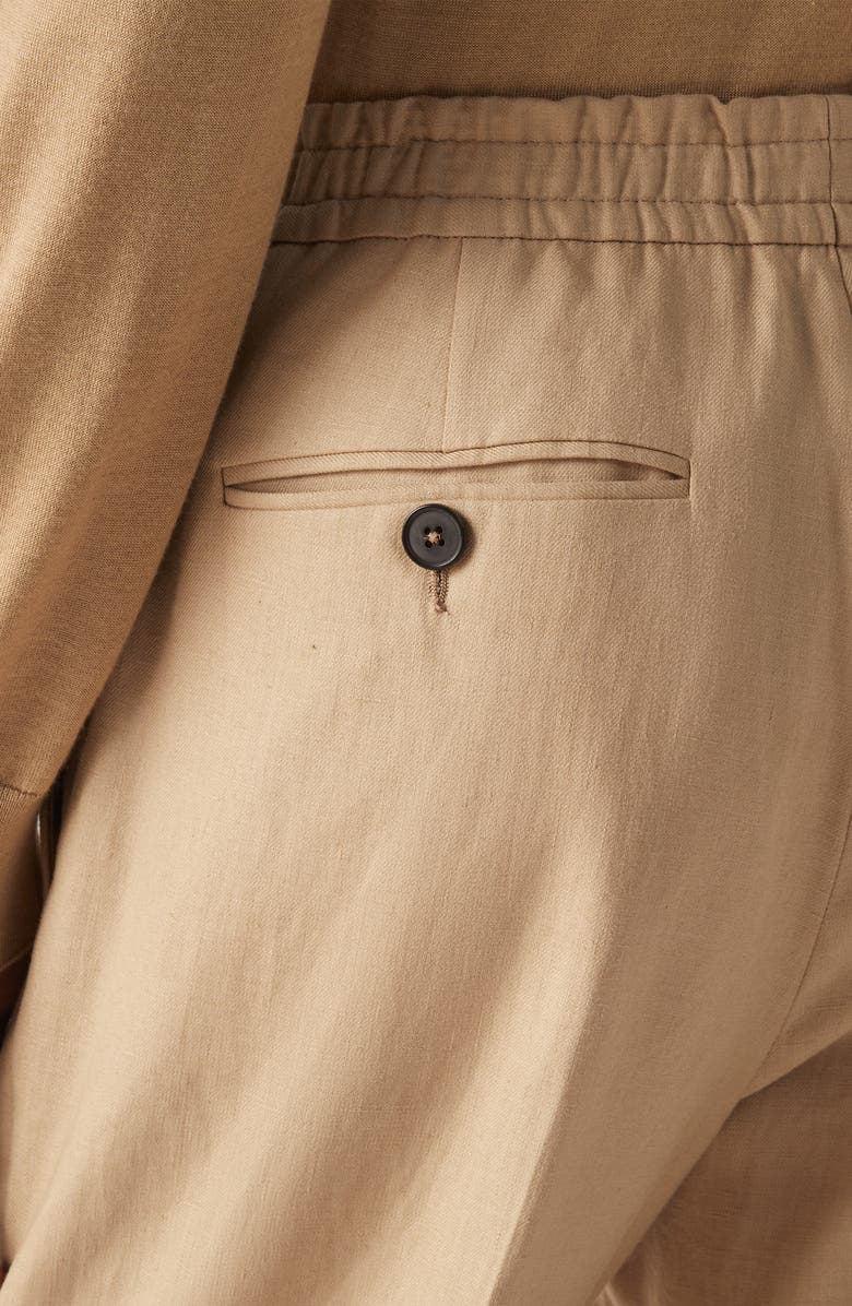 ZEGNA Beige Oasi Lino Pants, Alternate, color, Beige