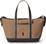 Polo Ralph Lauren Canvas & Leather Tote