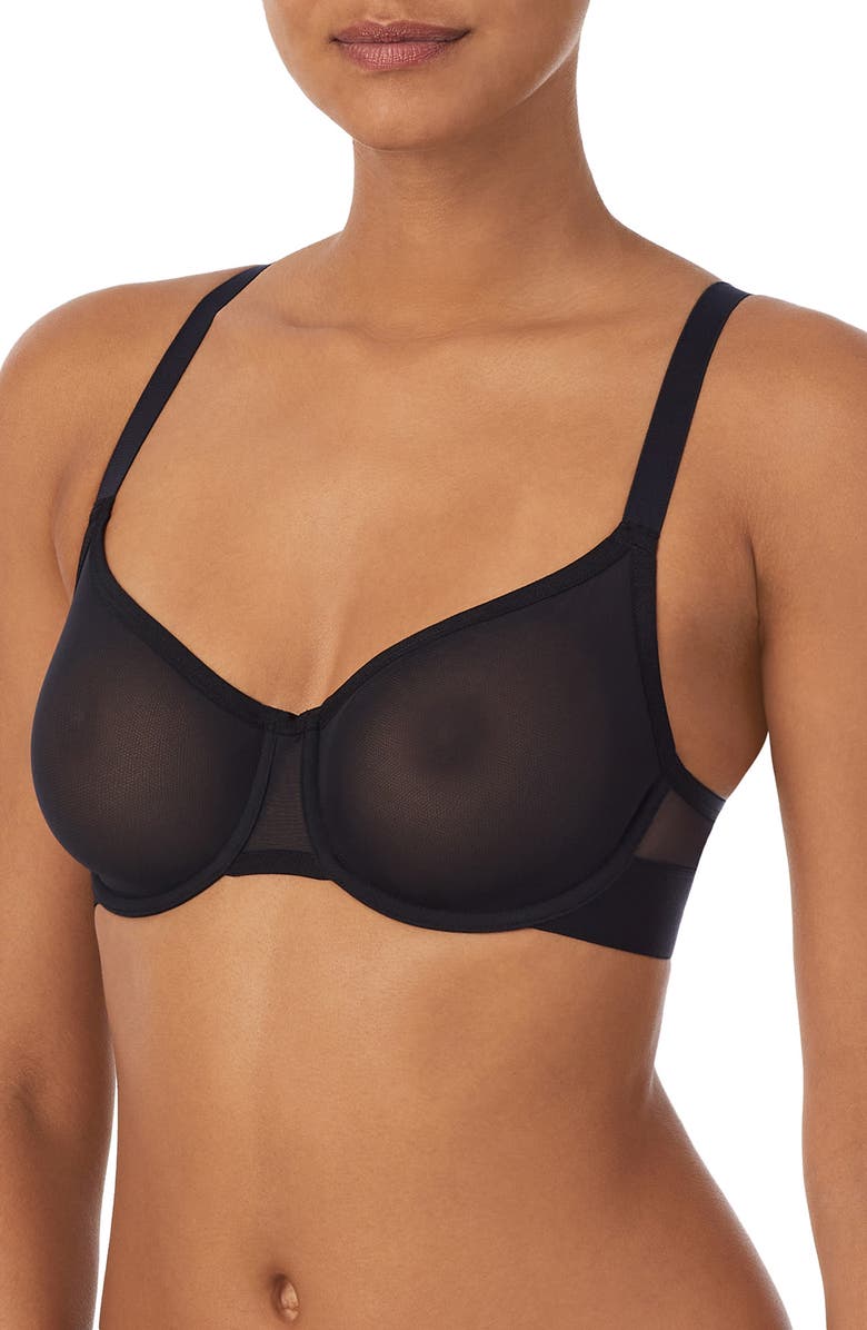 DKNY Sheer Mesh Unlined Bra, Alternate, color,