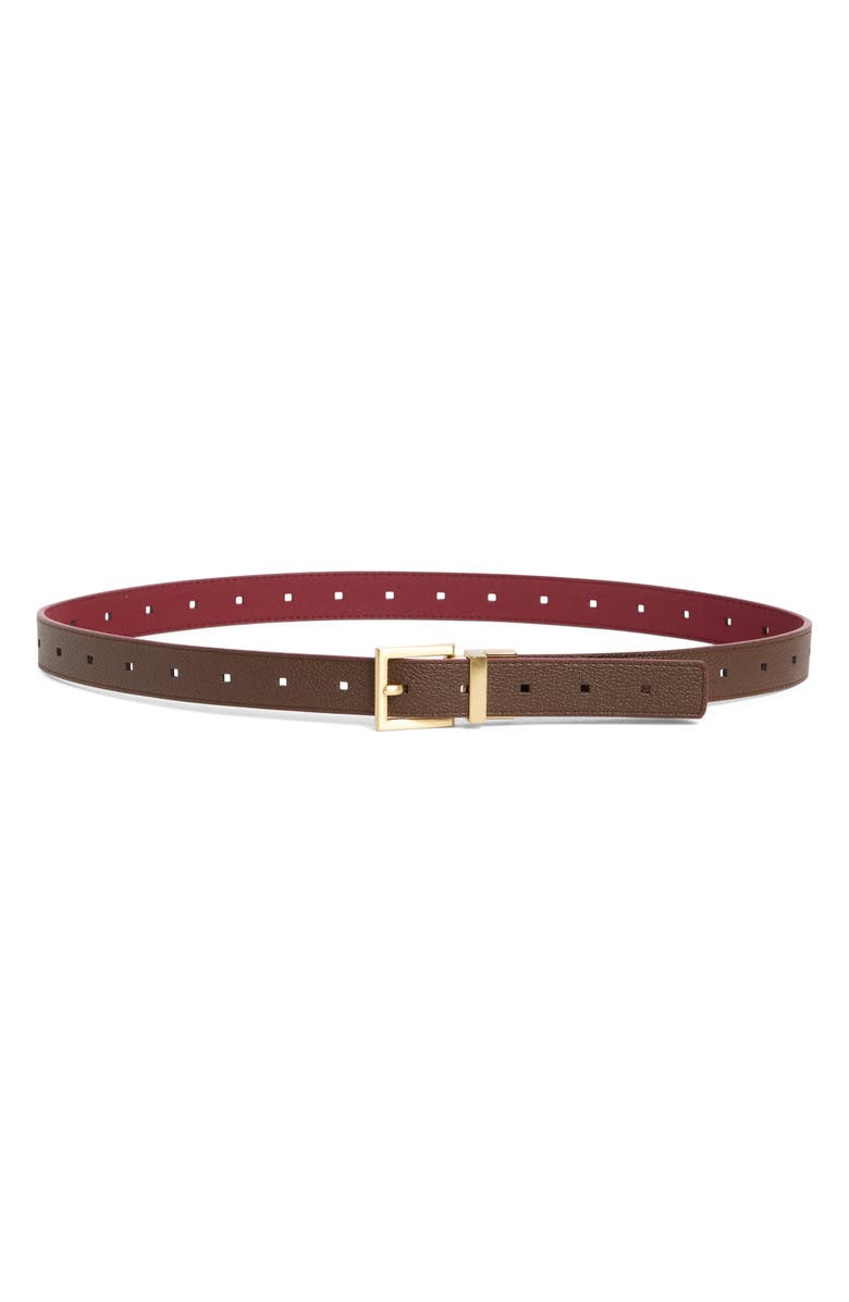 Vince Camuto Reversible Belt, Alternate, color, Oxblood