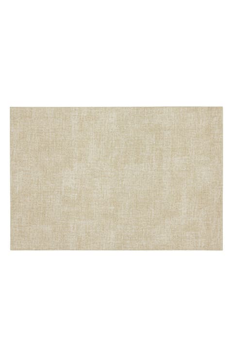 Faux Leather Reversible Set of 4 Placemats