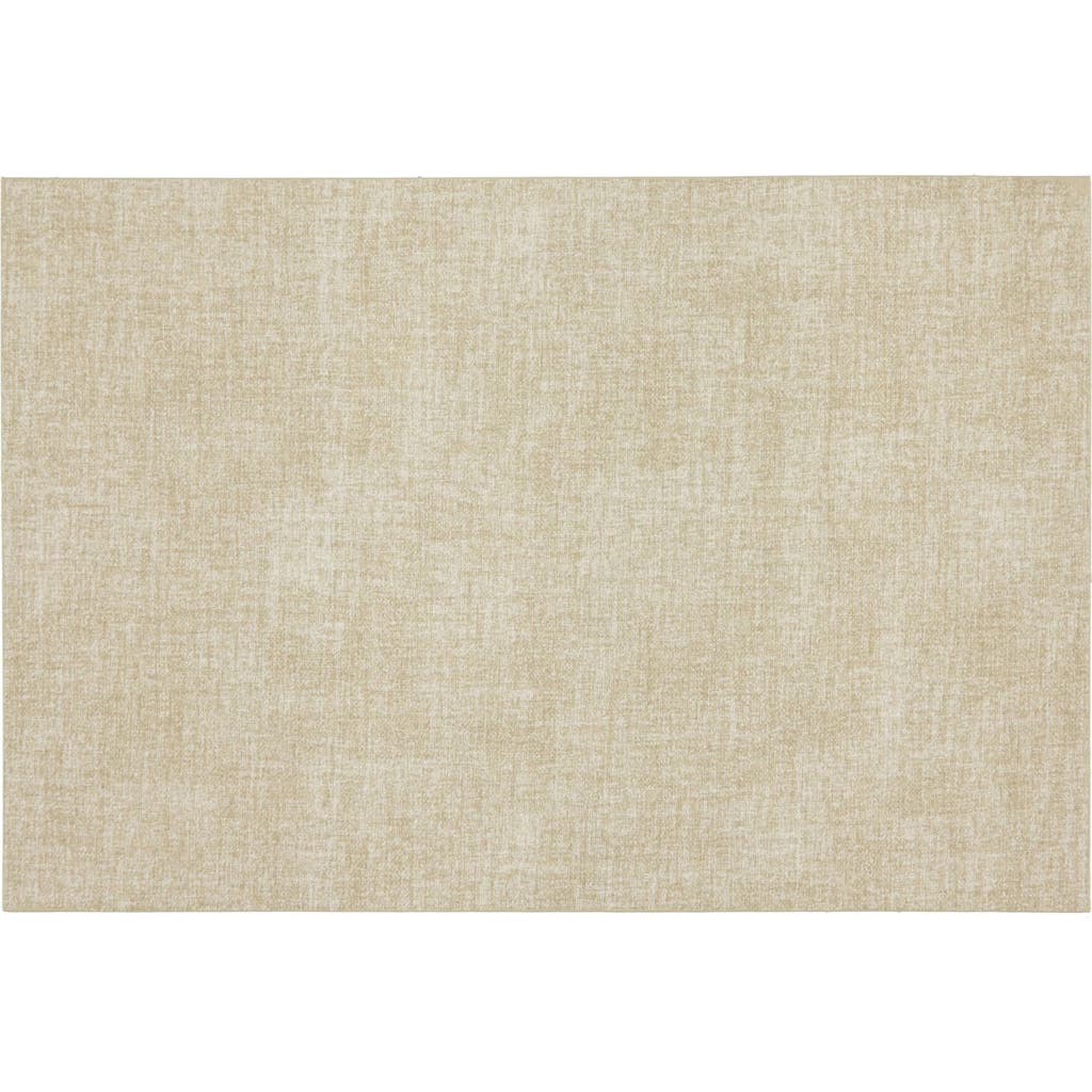 Dainty Home Faux Leather Reversible Set Of 4 Placemats In Reversible Linen