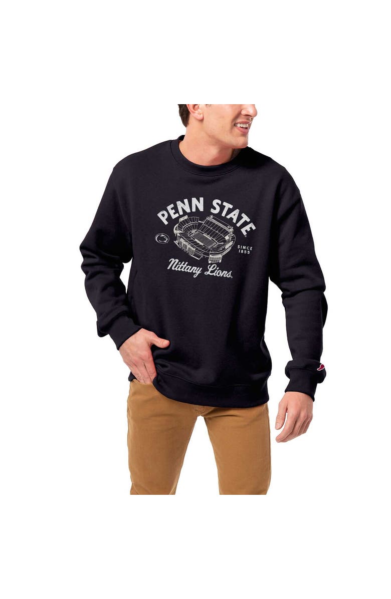 LEAGUE COLLEGIATE WEAR Men's League Collegiate Wear Navy Penn State Nittany Lions Stadium Essential Pullover Sweatshirt, Alternate, color, Navy