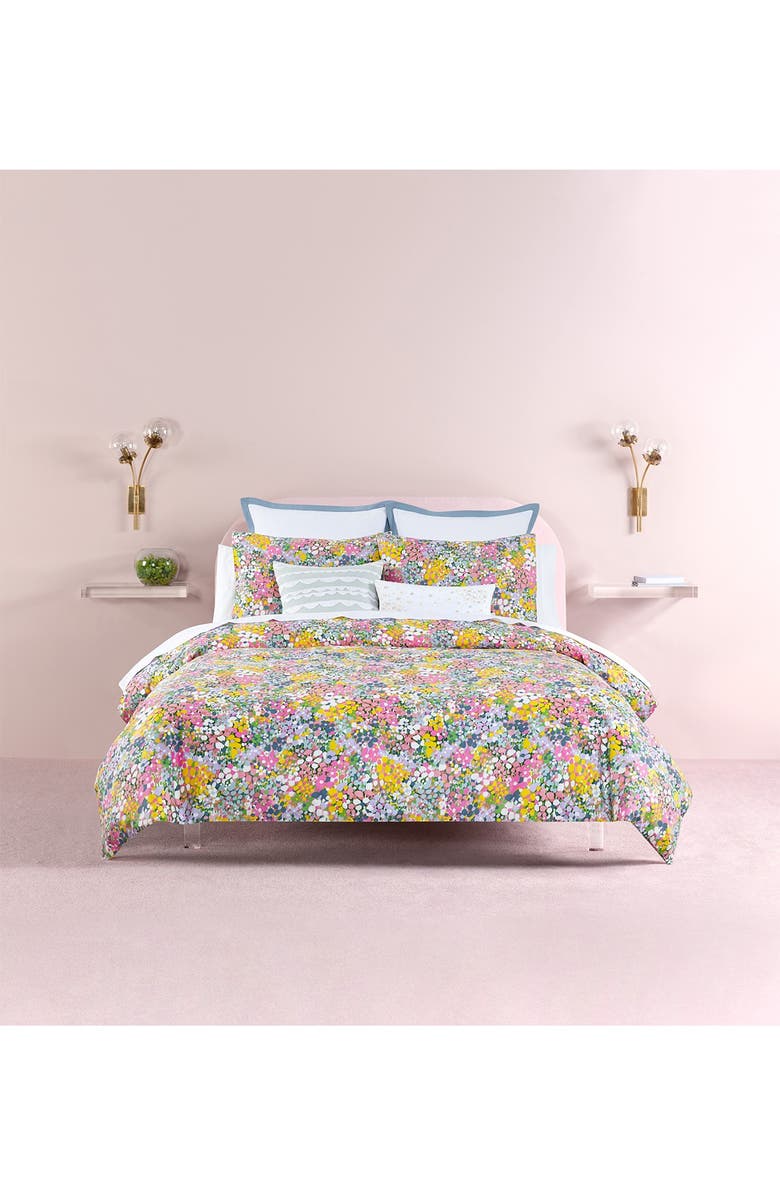 Kate Spade New York floral dots duvet cover 2-piece set - twin - lilac, Alternate, color, 