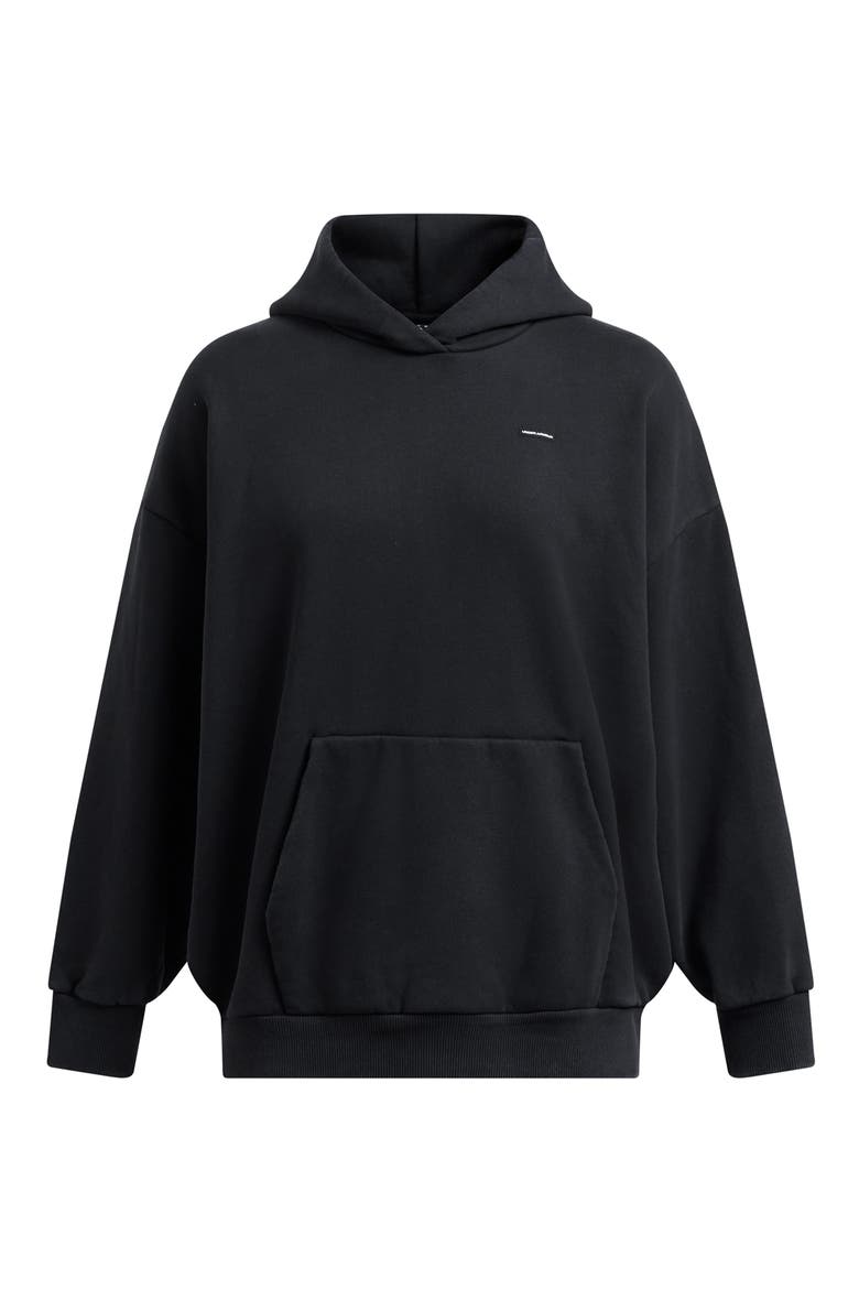 Icon Heavyweight Fleece Oversized Hoodie, Alternate, color, BLK