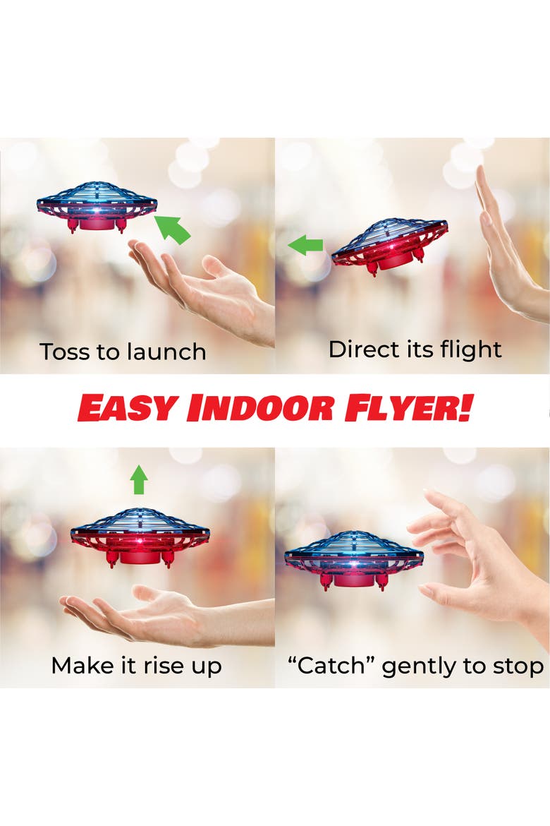 Scoot Combo Hand Operated Drone, Alternate, color, Red, Blue