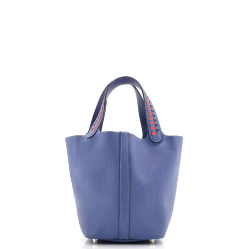 Pre-owned Hermes Hermes Picotin Lock Bag Tressage Epsom Pm