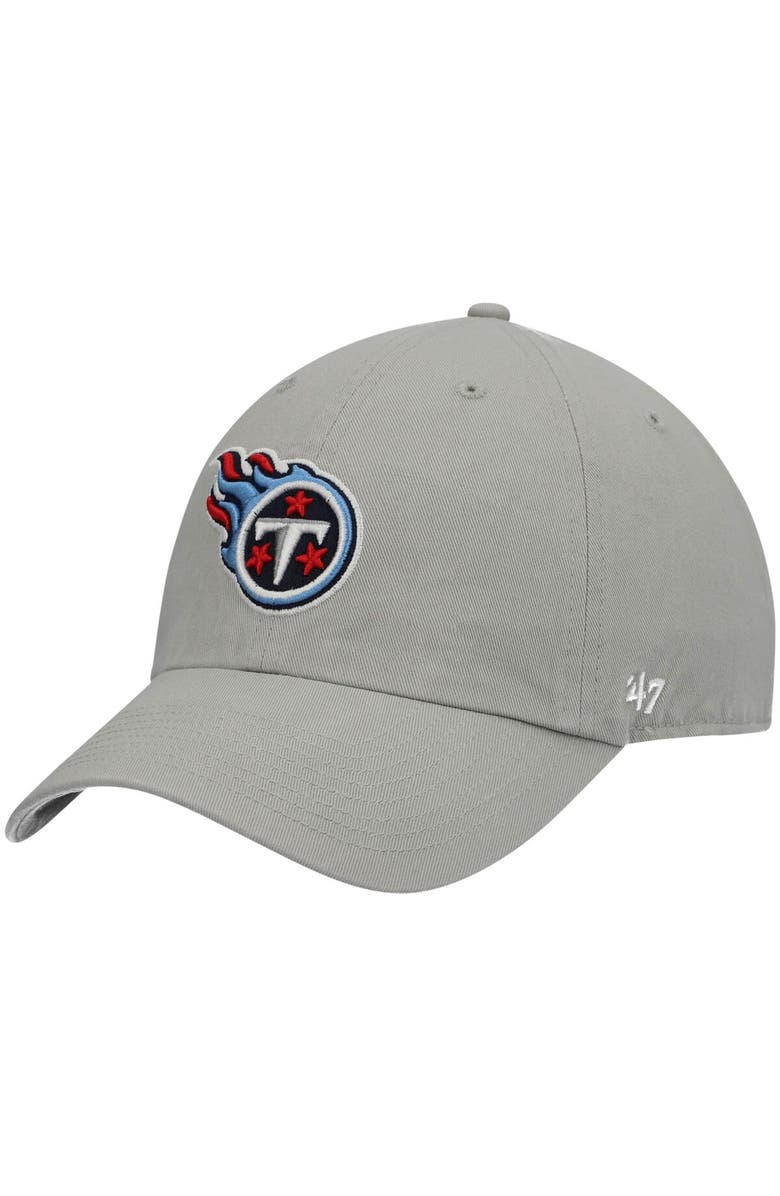 '47 Men's '47 Gray Tennessee Titans Clean Up Adjustable Hat, Main, color, Gray