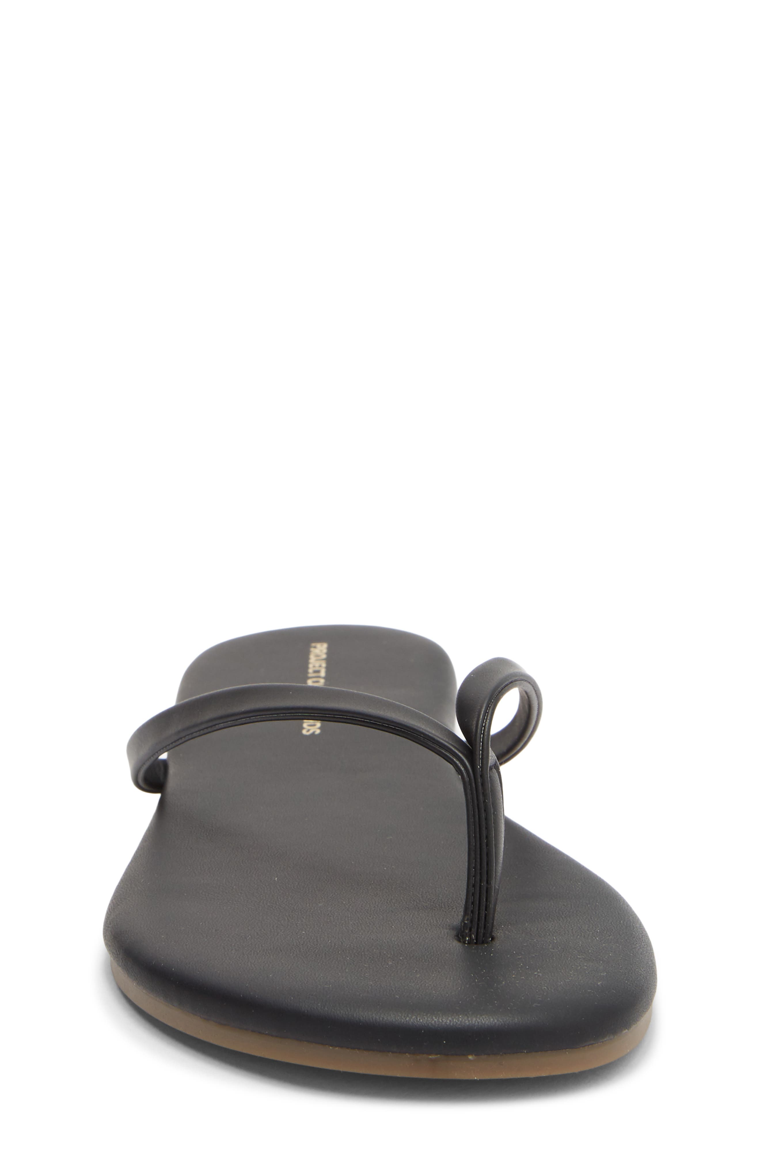 Project Cloud Kids' Little Fountain Flip Flop, Alternate, color, Black