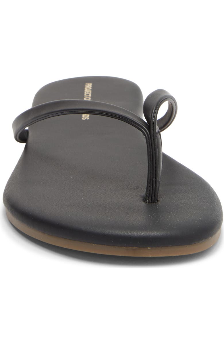 Project Cloud Kids' Little Fountain Flip Flop, Alternate, color, Black