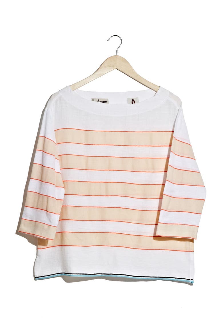 'Bara' Smocked Top, Main, color, PEACH
