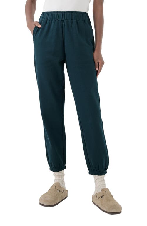 Pact Organic Brushed Fleece Sweatpant In Blue