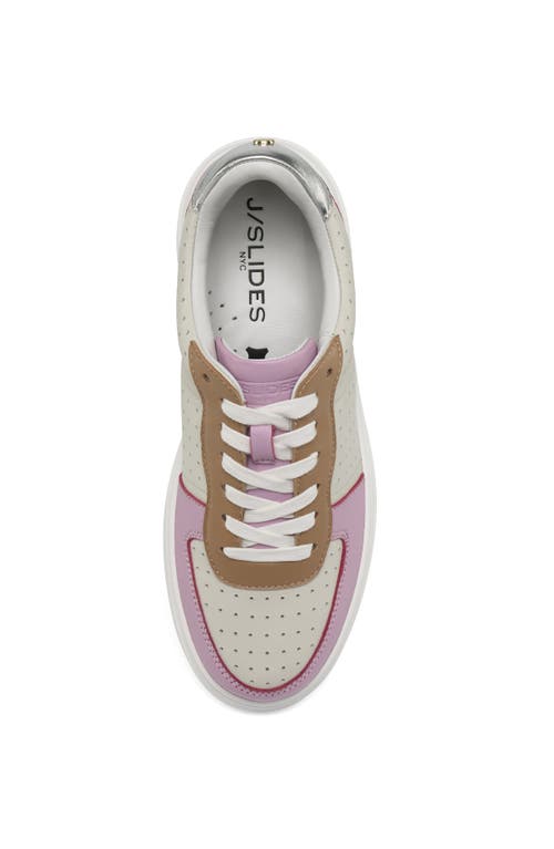 Jslides Footwear Felix Platform Sneaker In Nude Purple