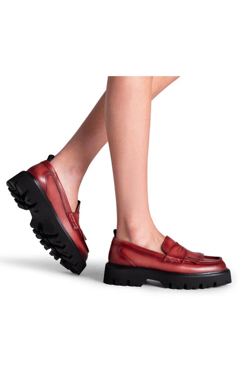 Maeve Kiltie Leather Loafer