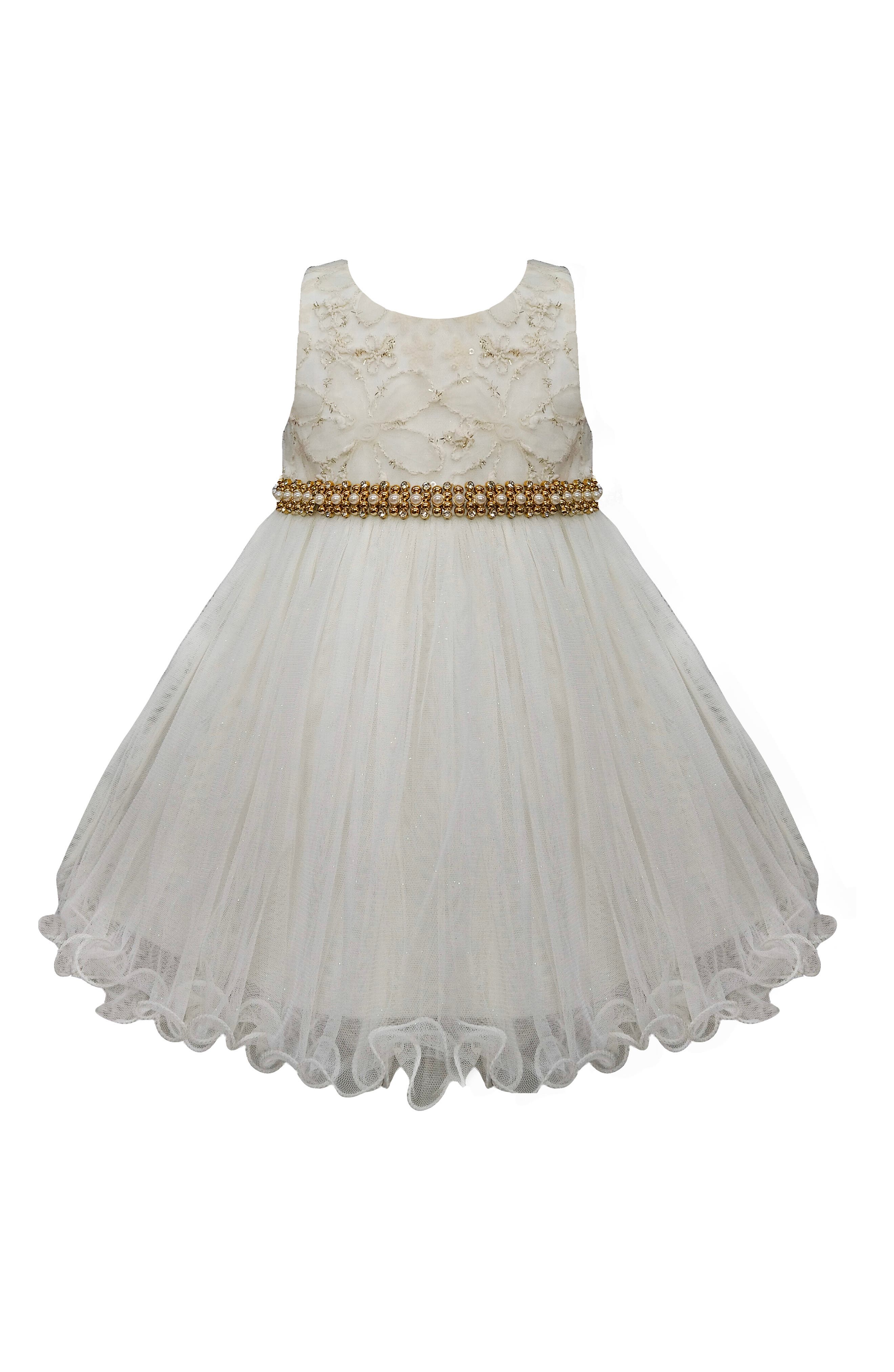 AMERICAN PRINCESS Candlelight Floral Lace Dress & Bloomers