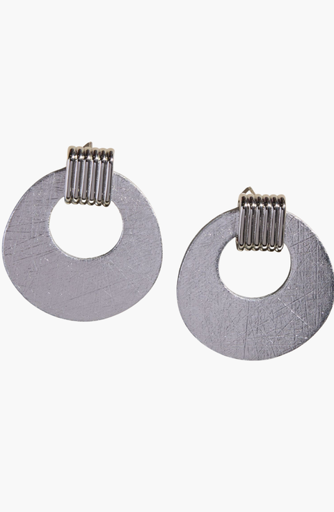 Nickel and Suede Gold Evie Earrings main image 1