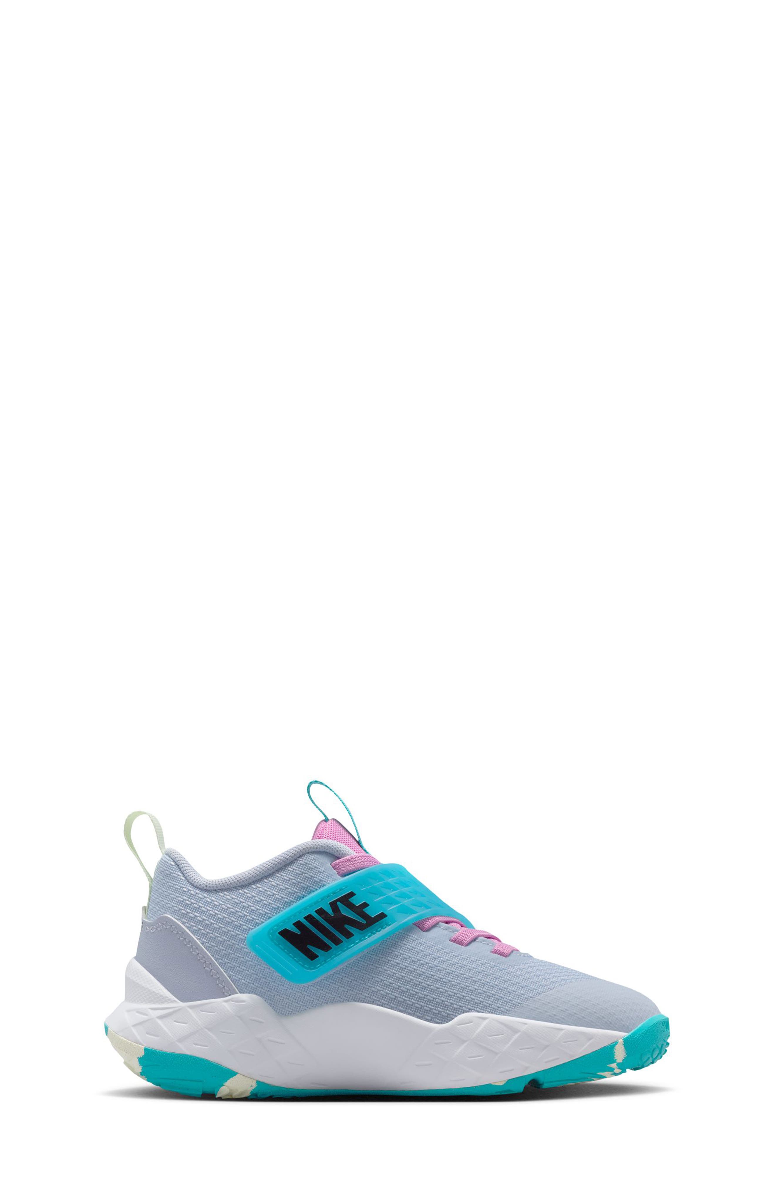 Kids' Team Hustle D 12 Basketball Sneaker, Alternate, color, GHOST/ BLACK/ CACTUS/ VOLT