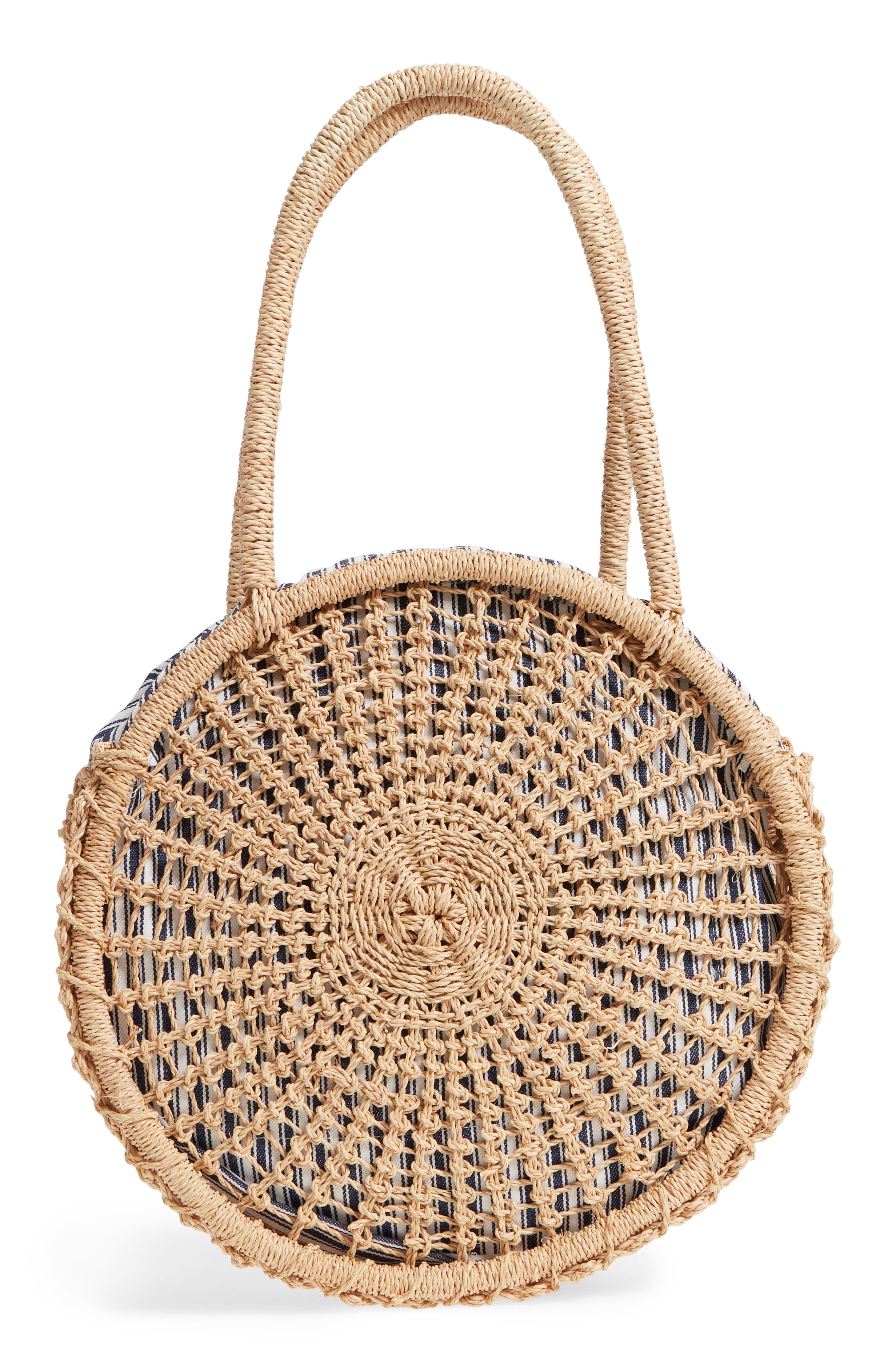 Nordstrom Woven Raffia Circle Bag, Alternate, color, 