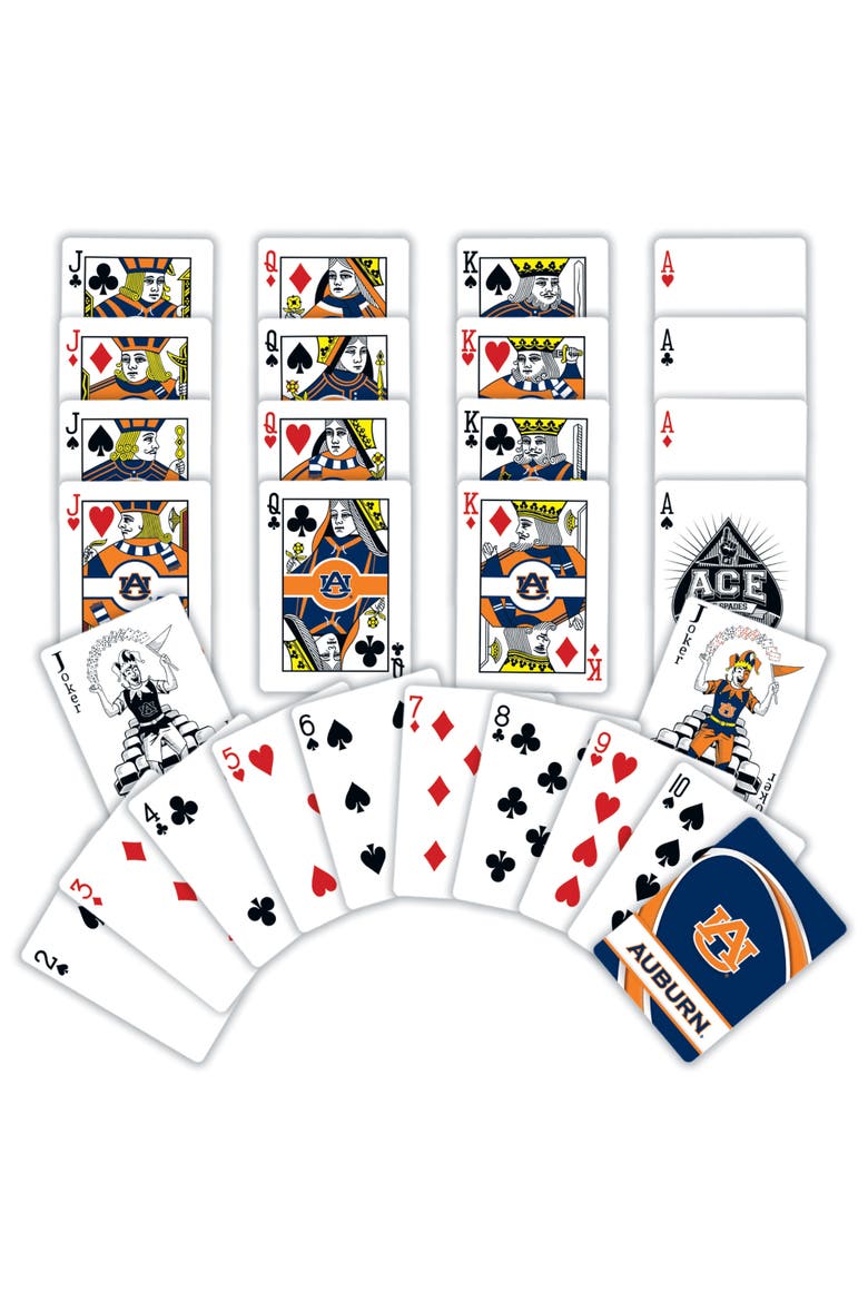 Auburn Tigers Playing Cards, Alternate, color, Multicolor