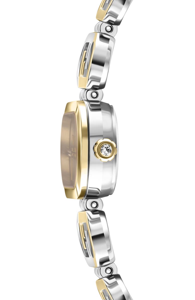 Fendi O'Lock Diamond Two-Tone Bracelet Watch, 28.3mm x 14.8mm, Alternate, color, Two Tone