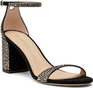Stuart Weitzman Nudist Shine Block 75 Sandal