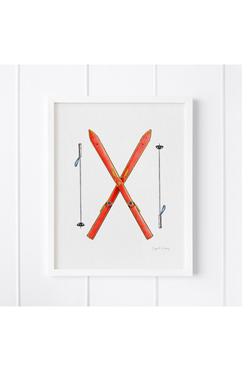 Ramus & Co Ski Framed Museum Quality 8" x 10" Art Print, Main, color, Multicolored