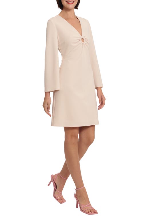 Donna Morgan O-ring Flare Long Sleeve Minidress