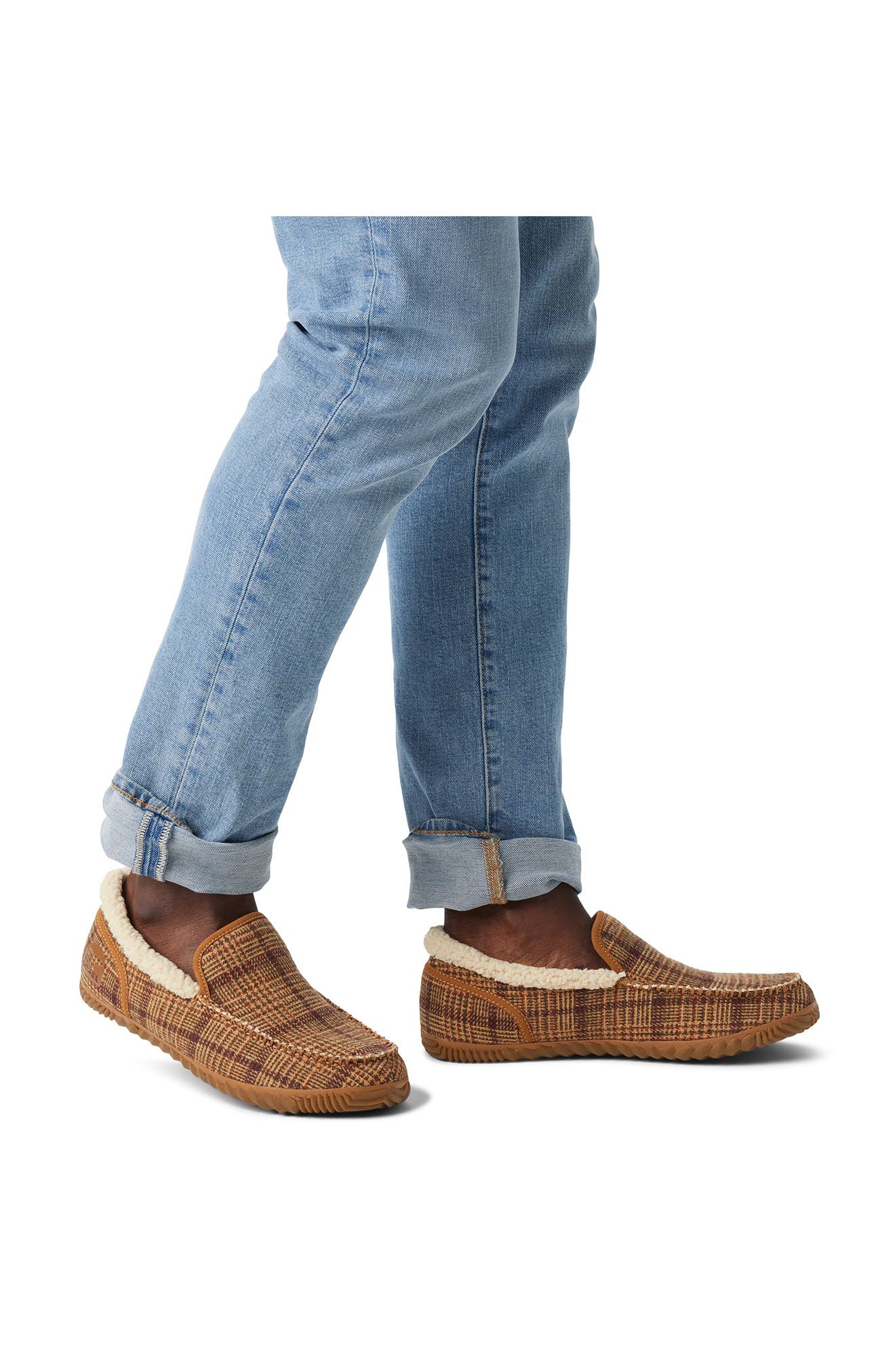 SOREL Dude Faux Fur Lined Slipper, Alternate, color, 