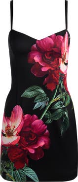 Alice + Olivia Nina Placed Floral Minidress