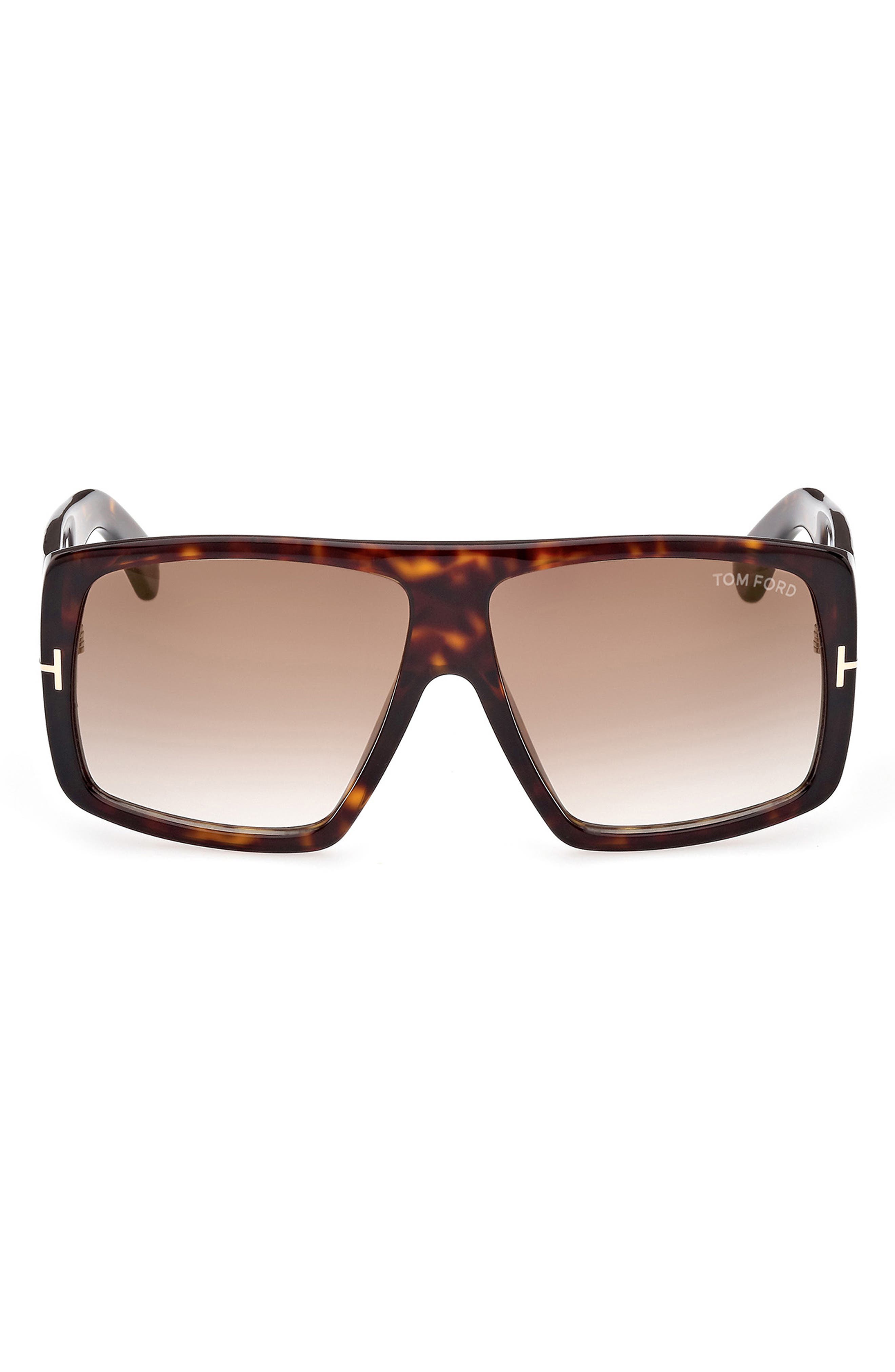 60mm Gradient Square Sunglasses