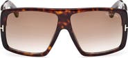 TOM FORD 60mm Gradient Square Sunglasses
