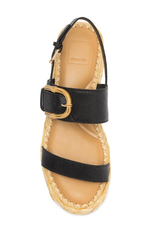 Dolce Vita Chera Platform Slingback Sandal In Onyx