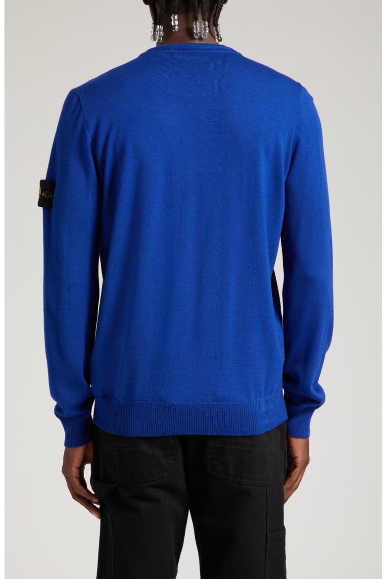 Crewneck Wool Sweater, Alternate, color, BRIGHT BLUE