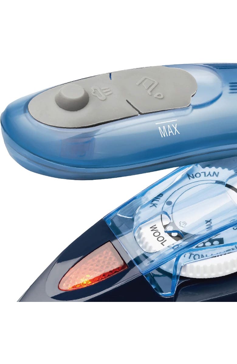 Brentwood Dual-Voltage Nonstick Travel Steam Iron, Alternate, color, Blue