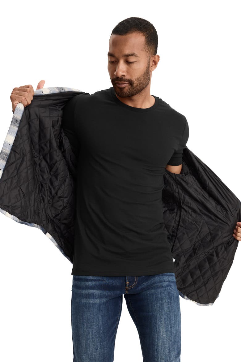 Mens Cotton Stretch Crew Neck Undershirt - 3 Pack, Alternate, color, Black