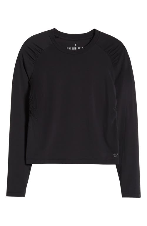Free Fly Elevate Long Sleeve Performance T-shirt In Black
