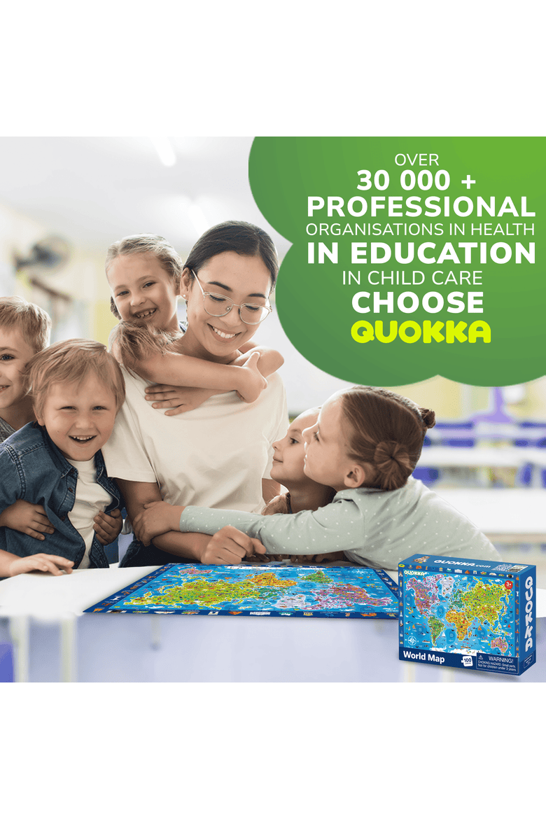 Educational Jigsaw Puzzles for Kids & Adults - Map & Space Puzzle Set, Alternate, color, 100 Piece Set