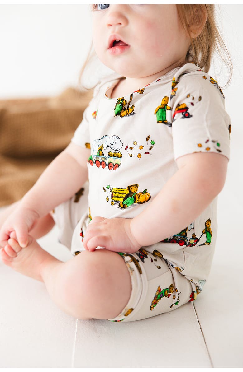 Charlie Lou Baby<sup>®</sup> Corduroy Shortie Snap Romper, Alternate, color, 