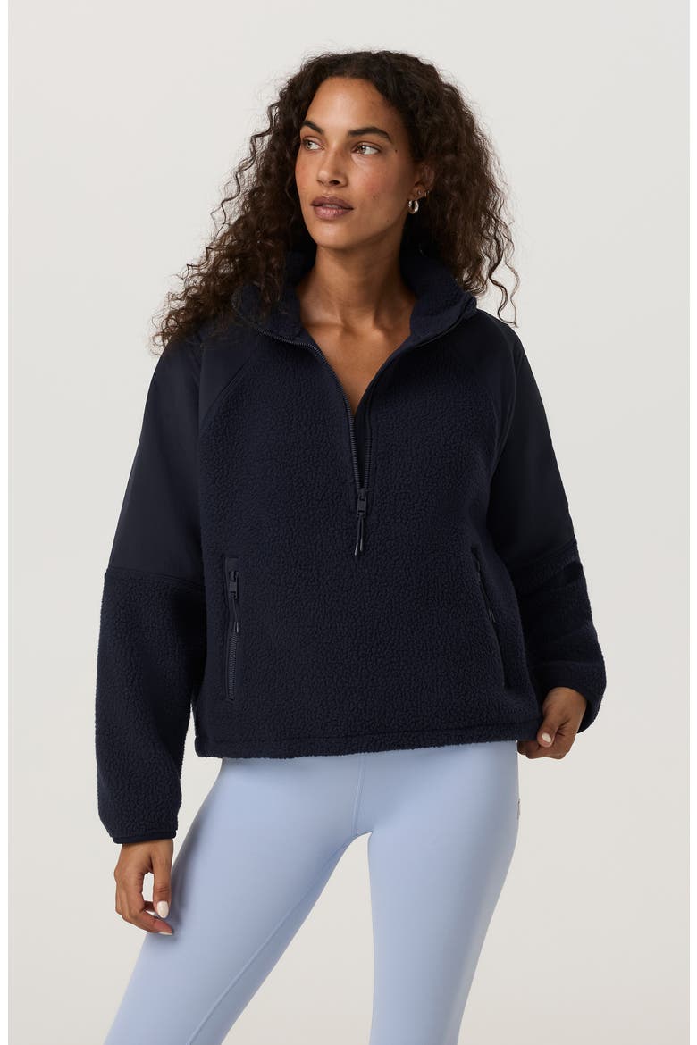 Alpine Half Zip Fleece Jacket, Alternate, color, INK