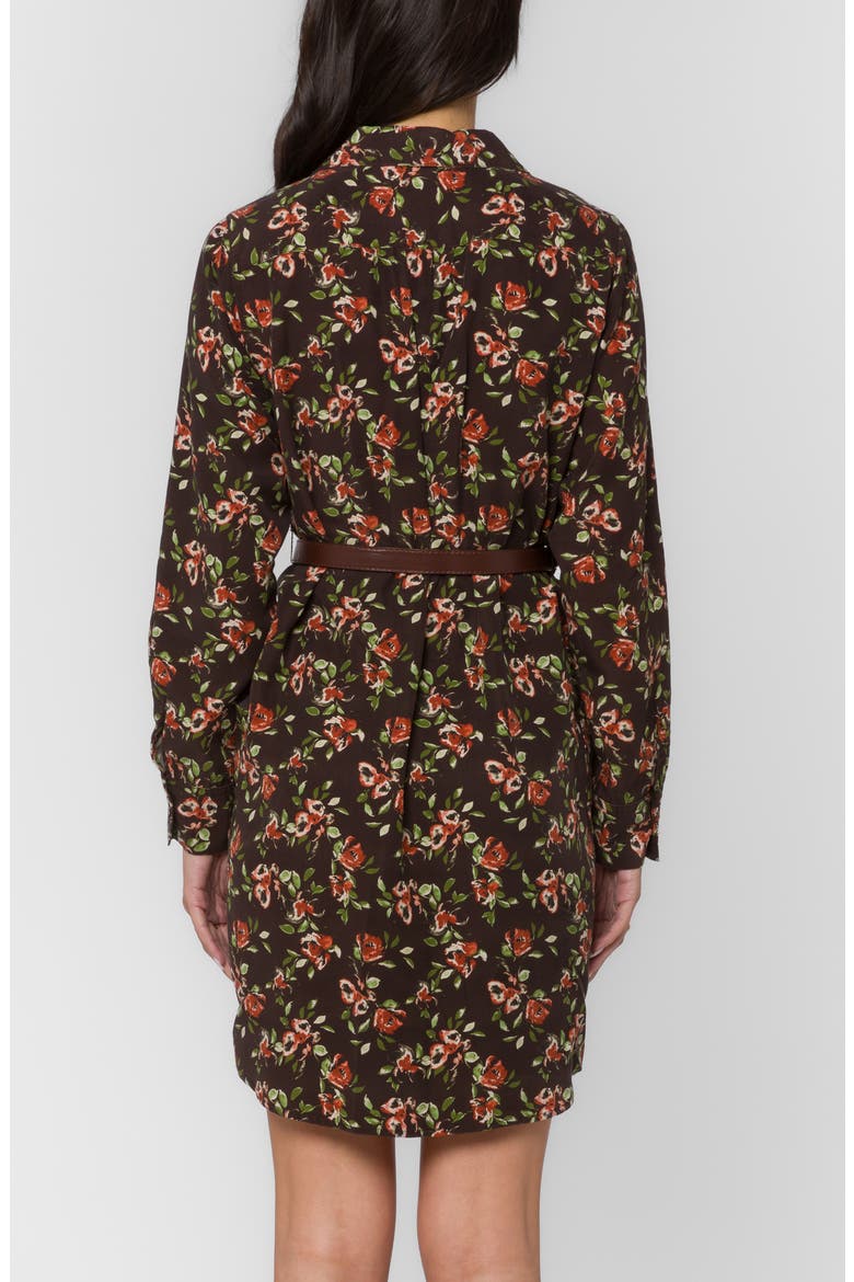 Tessa Floral Belted Shift Shirtdress, Alternate, color, WATERCOLOR
