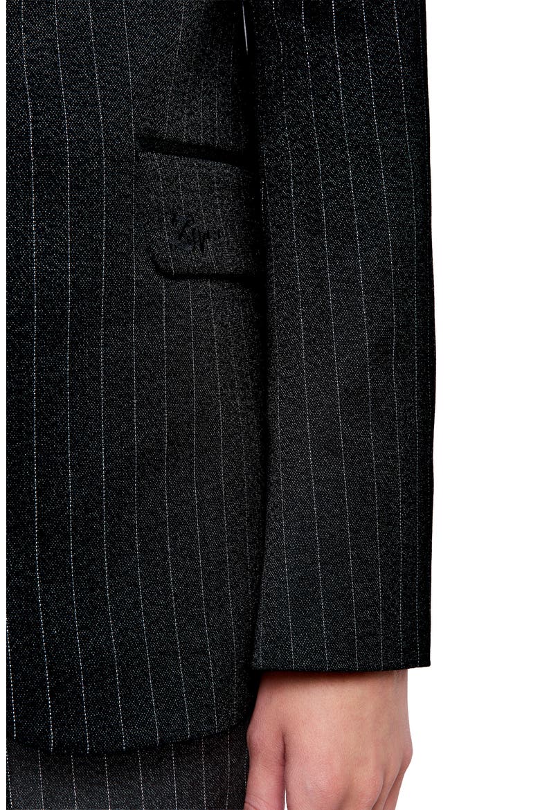 Valser Pinstriped Blazer, Alternate, color, ANTHRACITE