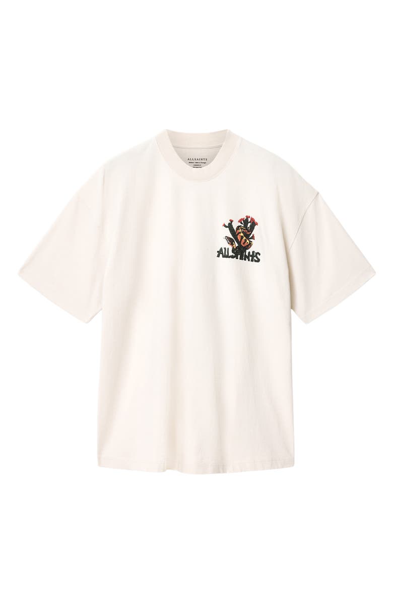 AllSaints Solmar Graphic Cotton T-Shirt, Alternate, color, Dusk White