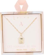 Leith Initial Pendant Necklace