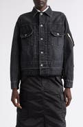 Sacai Denim & Nylon Twill Jacket