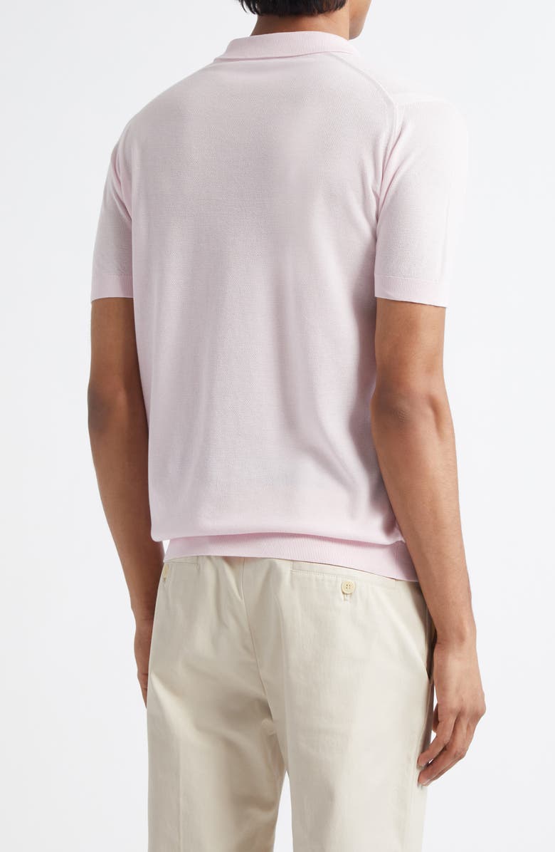 John Smedley Roth Solid Sweater Polo, Alternate, color, Soft Pink